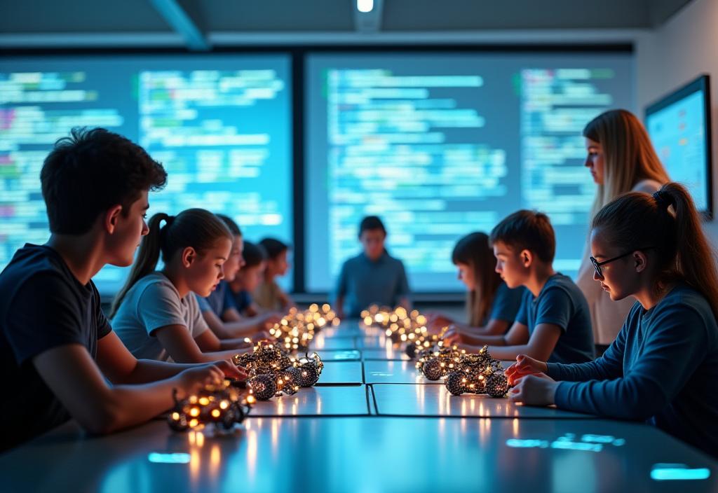 Aula interactiva con tecnología robótica