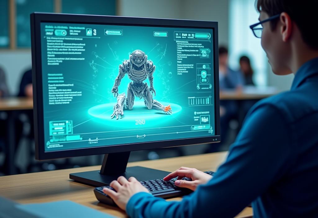 Simulador virtual de robótica en acción